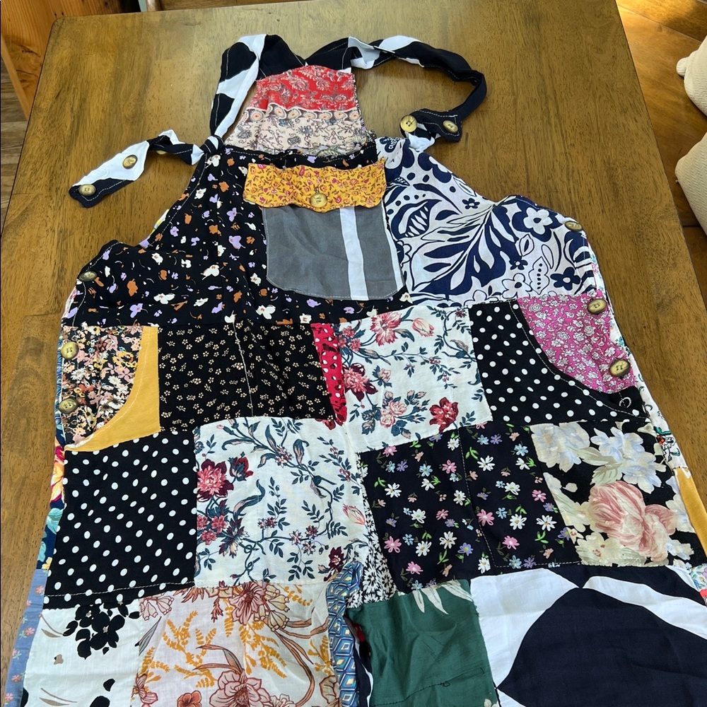 Earthbound Multicolor Patchwork Jumpsuit - image 1